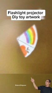 7.7K views · 24 reactions | Diy flashlight projector artwork for kids  #notocopyrightinfringementintended #everyonehighlightsfollowers #artwork #diy | Roland Briguera | Facebook