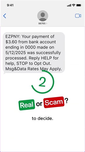 Real or Scam: EZ Pass Text