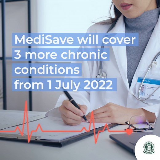 If you’re unsure what you can use your MediSave for, here’s a quick video that sums up all the important things you need to know! As of 1 July 2022 the number of chronic conditions you can use your MediSave for under the Chronic Disease Management Programme (CDMP) will increase from 20 to 23. Find out more here: cpf.gov.sg/MediSaveOutpatientFB #CPFBoard #MediSave #Healthcare | CPF Board