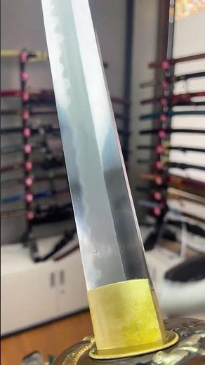 Jade Katana T10 Steel | Misty Hadori Polish & Rayskin Saya | #Shorts