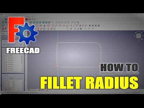 FreeCAD How To Fillet Radius