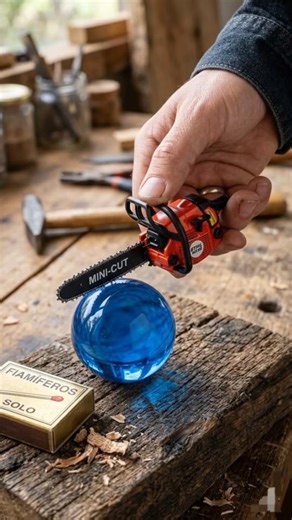 mini motosserra vs bola de cristal oceano