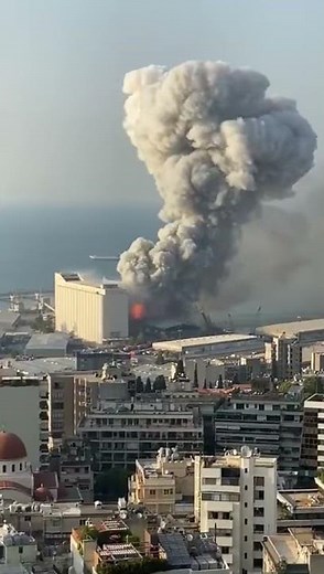Beirut Huge Explosion 2020 - Fireworks Factory