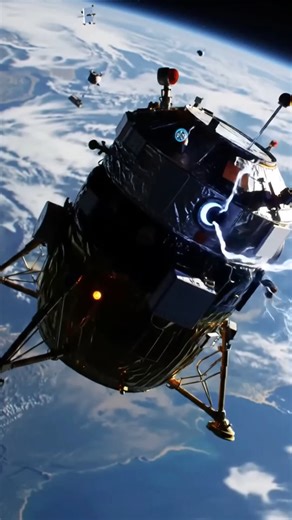 Crewed Exploration Capsule re entering the atmosphere! #nasa #orionspacecraft #spacecraftnasa #orion #interstellarspace #iss #short #spacecraft | Space Voyager