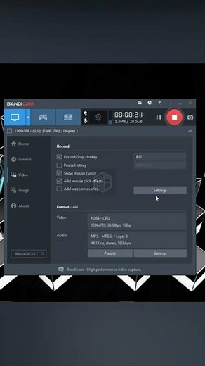 Setup Bandicam for Record your Gameplay #shorts #bandicam #recording #gameplay