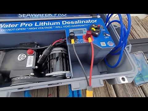 SeaWater Pro Portable Lithium water-maker / desalinator visit us at www.SeaWaterPro.com