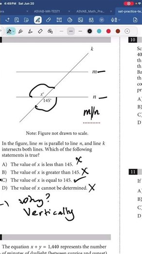 Find x in Parallel Lines | Transversal Angle Geometry Problem Explained.