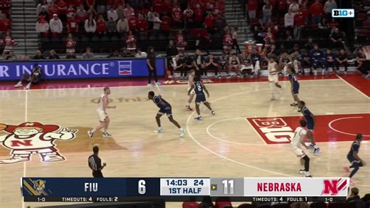 Knock down. 🏹 Subscribe/watch on B1G | Nebraska Men's Basketball