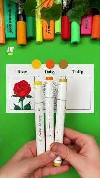 Come on, let's draw some flowers 🌷✍️ #tutorial #art #flower #daisy #tulip #drawing #foryou