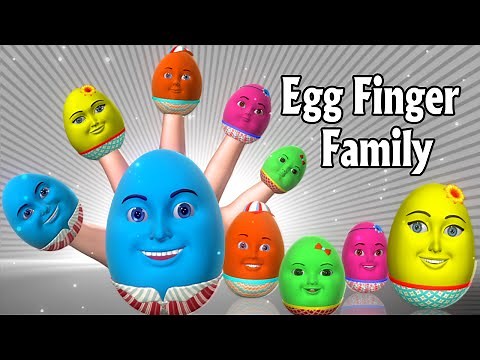 Finger Family Nursery Rhymes | Egg Finger Family song | 3D Finger Family Rhymes & Kids songs