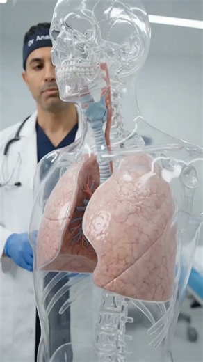 The Complete Human Respiratory System | Organs, Anatomy & Functions Explained in 3D#ytshorts #viral