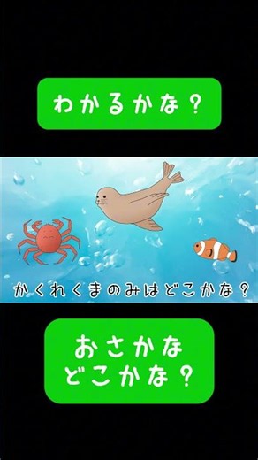 [For Kids] Where are the Fish? 🐟 Aquarium Creature Quiz! Find the Clownfish 👀