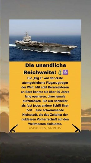 USS Enterprise: Der erste nukleare Flugzeugträger ⚓⚛️
