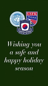 1.1K views · 82 reactions | From our United Nations Command / Combined Forces Command / U.S. Forces Korea family to yours, happy holidays! | U.S. Forces Korea | Facebook