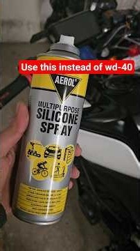 Silicon spray for bike, can use this anywhere #mt15 #bikeshorts #automobile #motorcycle #duke390
