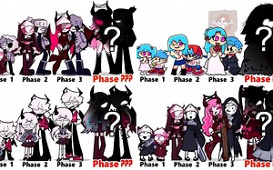 FNF Battle系列合集 -ALL Phases of fnf Characters Friday Night Funkin Animatio