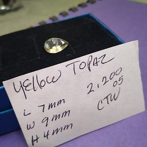 Imported YELLOW Topaz 2.200 CTW