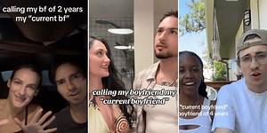 What is the 'current boyfriend' prank TikTok trend?