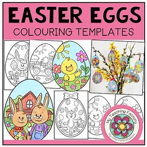 EASTER EGGS - Colouring Templates