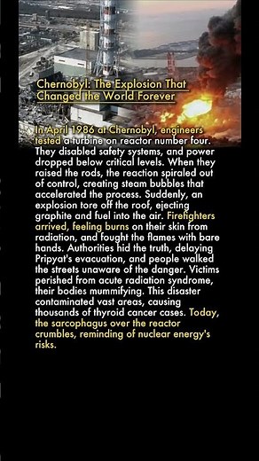 ☢️ Chernobyl: The Explosion That Changed the World Forever 🌍