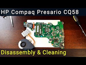 HP Compaq Presario CQ58 Disassembly, Fan Cleaning, and Thermal Paste Replacement Guide