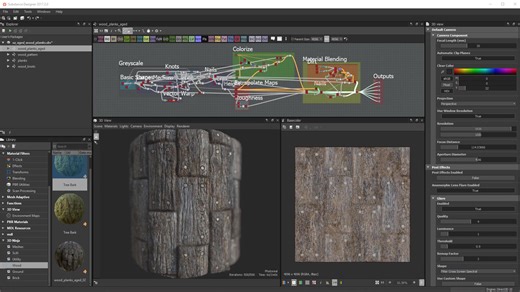Substance Designer Material Series Aged wood planks 官方教程合集