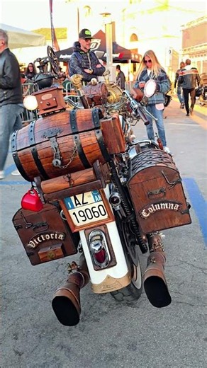 Steampunk Harley From Another Era ⚙️🏍️