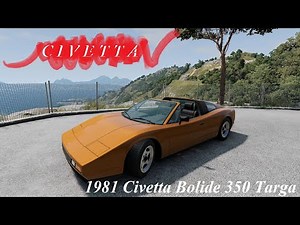 BeamNG.drive Freeroam: Italy - 1981 Civetta Bolide 350 Targa