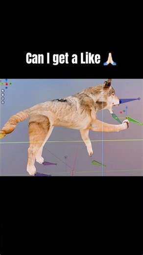 Making Dog Animations in Blender #blender #animation #gaming #youtubeshorts #like #shorts