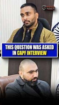 Upsc Interview Interesting Question | CAPF AC PREPARATION | CAPF Assistant Commandant Interview#capf