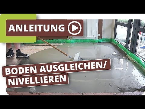 Boden ausgleichen; Fussboden nivellieren; Untergrund spachteln und Ausgleichsmasse auftragen