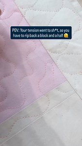 10K views · 49 reactions | The lesson here is that if your gut tells you something is *off* then STOP AND CHECK THE TENSION. I could hear that my machine needed oil, but I thought it would be fine till the end of the pass. NOPE.  | String & Story | Facebook