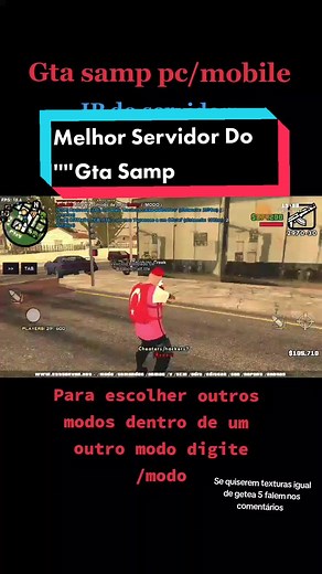 Melhor servidor do GTA Samp para minigames e PvP