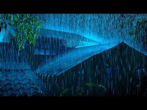 (NO ADS) Deep Sleep In Less Than 6 Minutes – Heavy Rain And Thunderstorm On Tin Roof