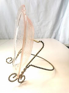 Pink Depression Glass Serving Dish JEANETTE ADAM Pattern 1930s Small Chip - Etsy UK