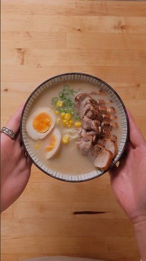 10 minute tonkotsu ramen. using Costco’s new tonkotsu ramen broth. inspired by ‪@photogami‬