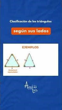 Ejemplos sobre tipos de triángulos | Equilátero, isósceles y escaleno #matematicas