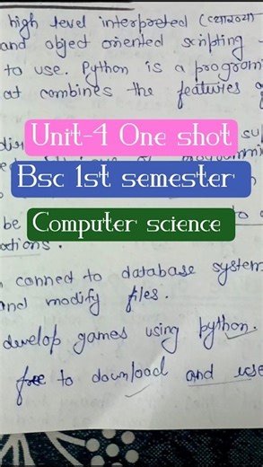 Overview of programming | One shot | Bsc 1st semester computer science #yourbscguide #bsc1stsemester