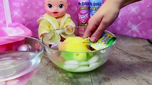 Baby Alive Bath Time Color Change Water Bubble Bath ❤ Surprise Fizz Egg & FOAM Soap DisneyCarToys (F