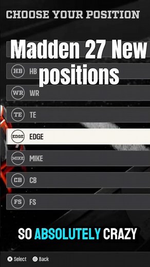 Madden 27 New Positions Ranked… These Will Be META 🔥