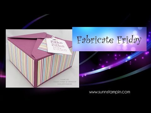 Large Envelope Punch Board Box featuring Stampin`Up! products