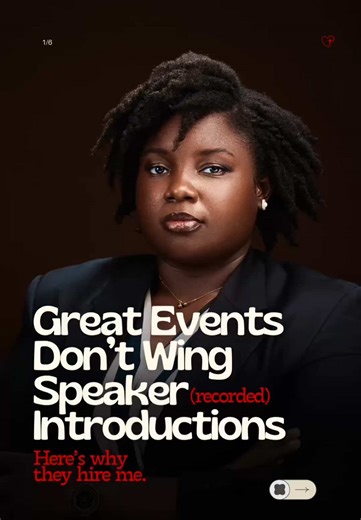 Professional Speaker Introductions for Events