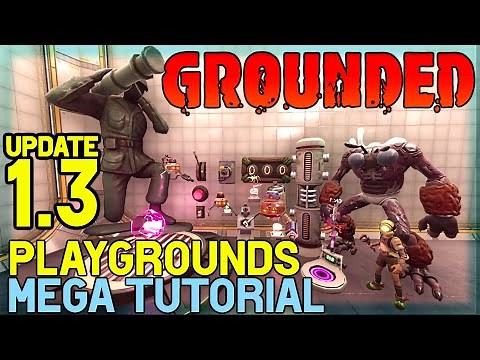 A Complete Grounded Playgrounds Tutorial! All Gizmos and Gadgets Explained in the New 1.3 Update!