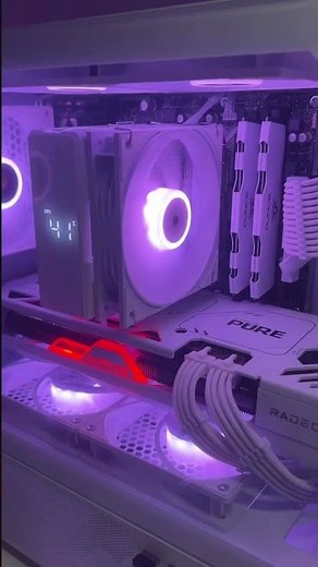 #ゲーミングpc 温度表示あって何となく安心💭 みんなは何色PCが好き？ #pcsetup #gamingsetup