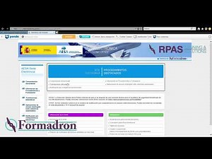 Alta en sede electrónica AESA drones