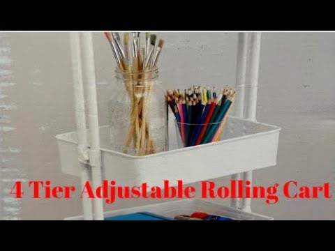 HOW TO SET UP A LEXINGTON 4-TIER ROLLING CART | ROLLING CART ORGANIZATION