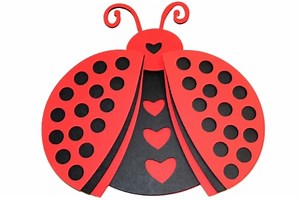 3D Ladybug with Free SVG