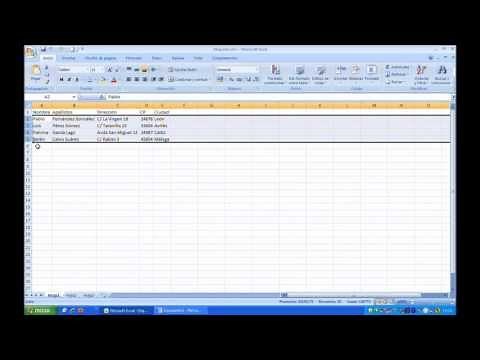 Cómo convertir una hoja de Excel en etiquetas | Proconsi