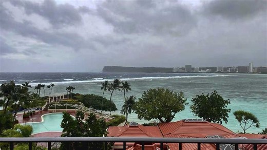 Typhoon Mawar lashes Guam as Category 4 storm with strong winds, rain