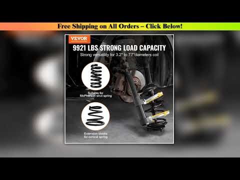 SucceBuy Strut Spring Compressor Macpherson Strut Spring Compressor Kit Interchangeable Fork Strut